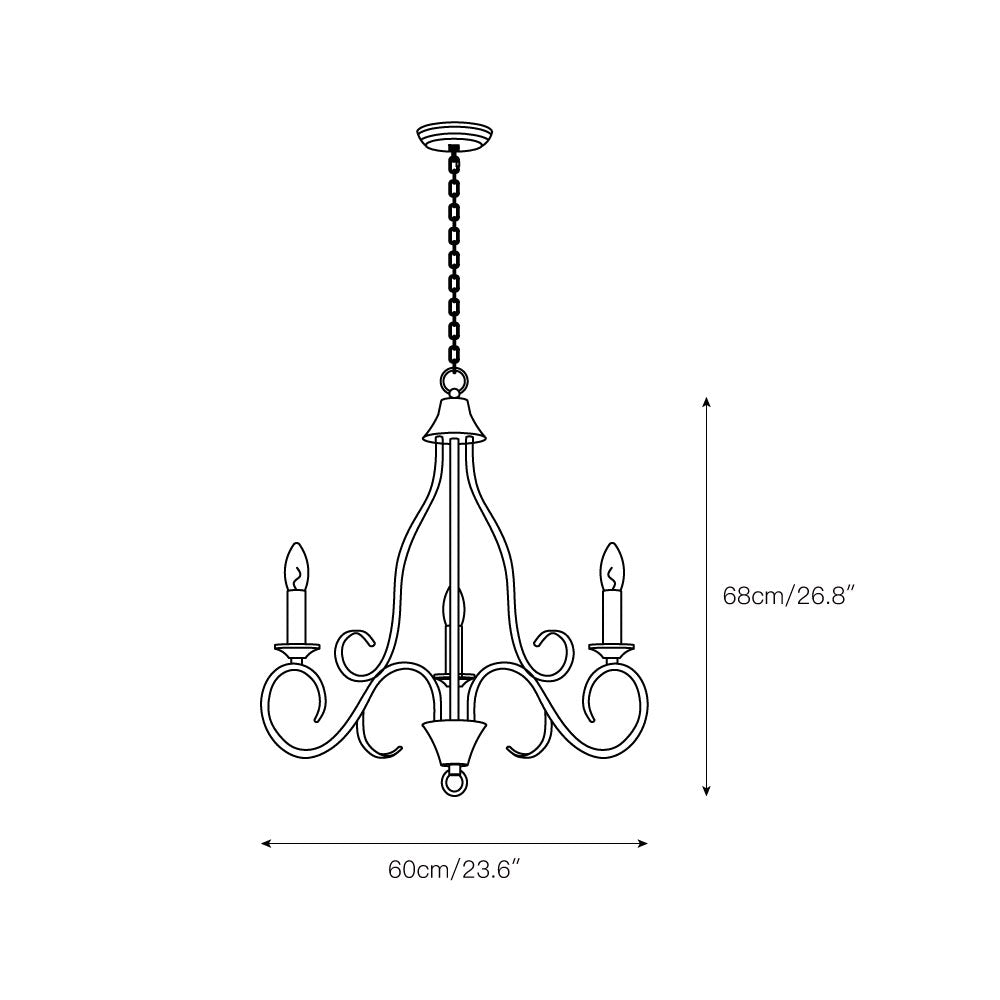 Dvaluvyu Vintage Industrial Chandelier - Letslighting
