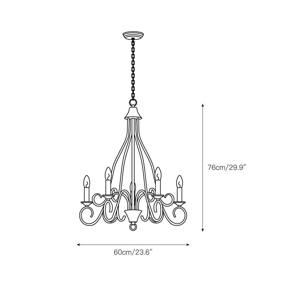 Dvaluvyu Vintage Industrial Chandelier - Letslighting