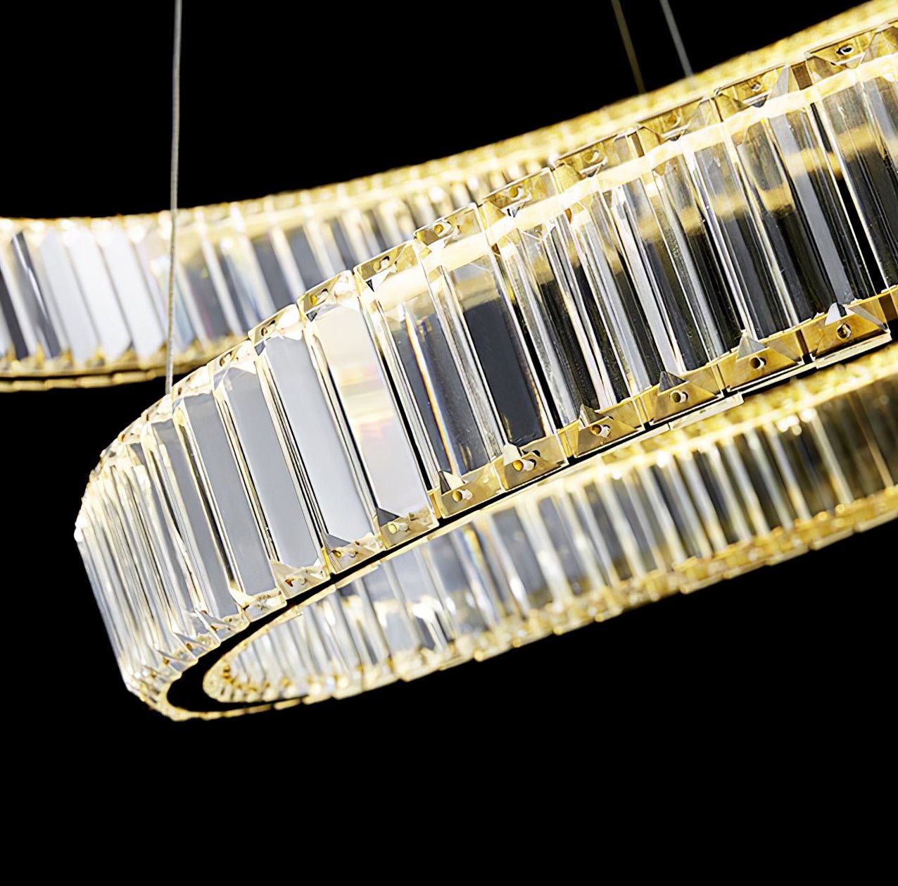 Lustra Chandelier Gold Crystal Ring - Letslighting