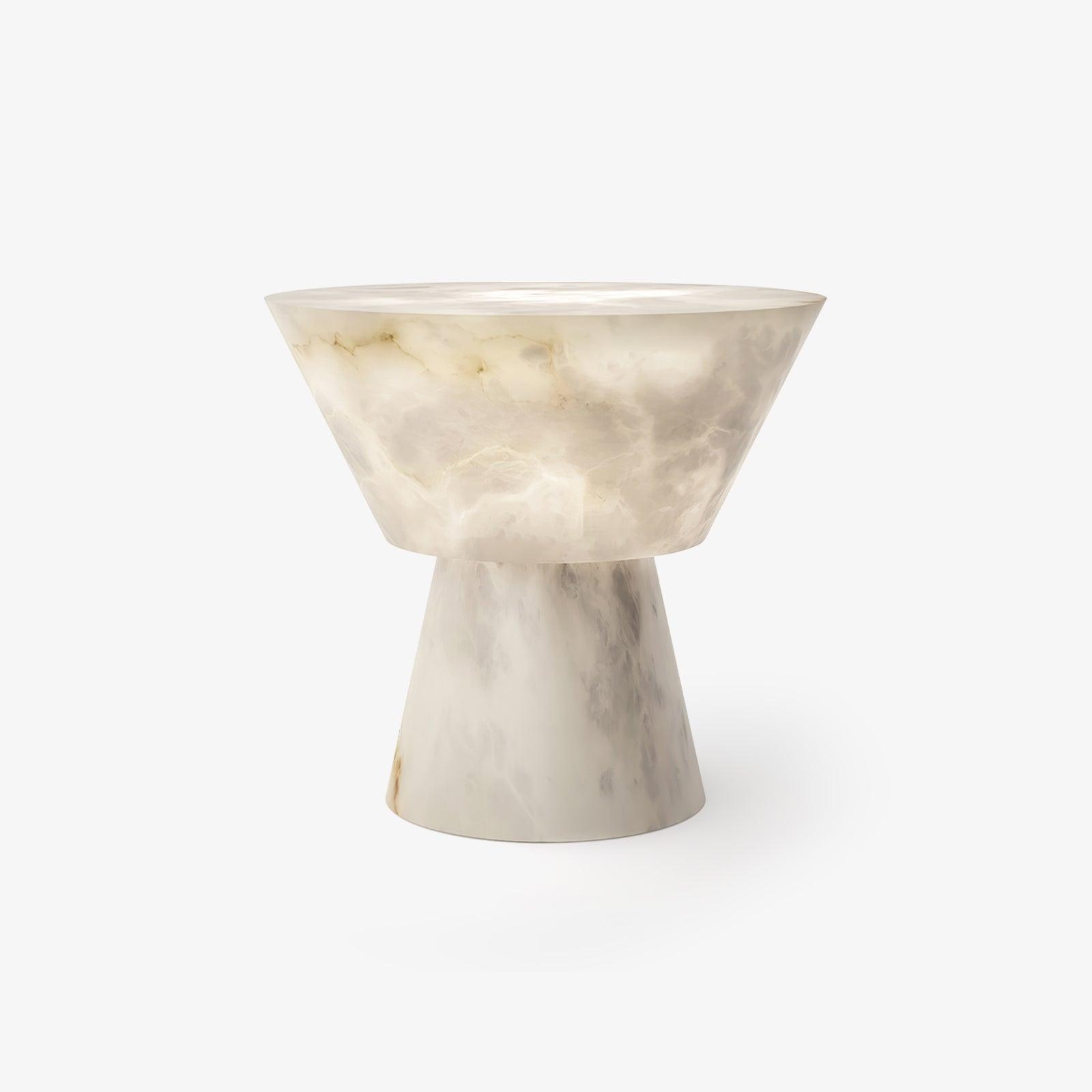 Elynara Pedestal Alabaster Table Lamp - Letslighting