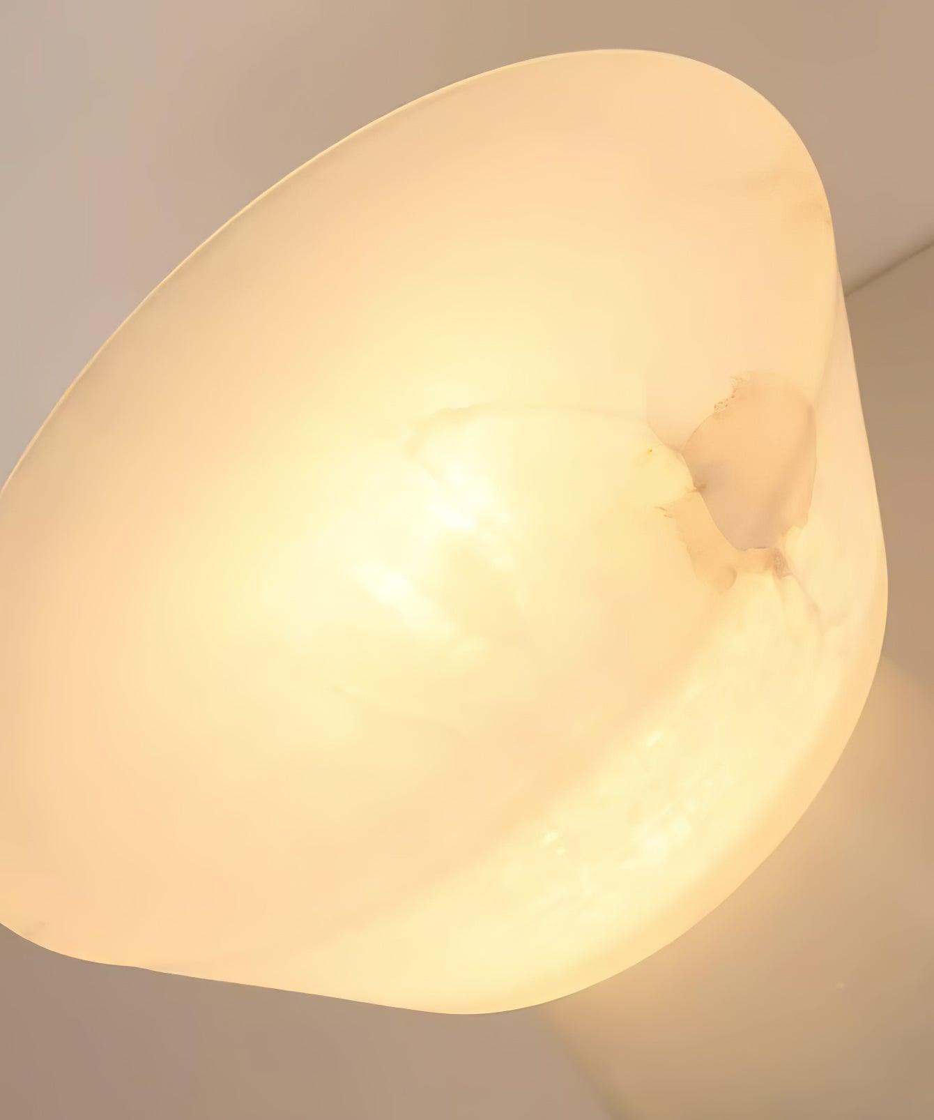 Elynara Pedestal Alabaster Table Lamp - Letslighting