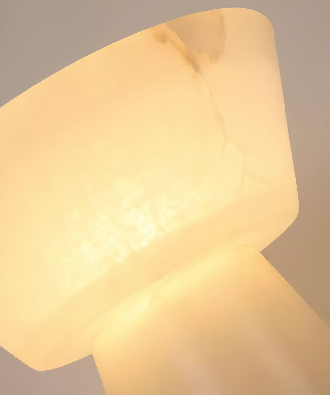 Elynara Pedestal Alabaster Table Lamp - Letslighting