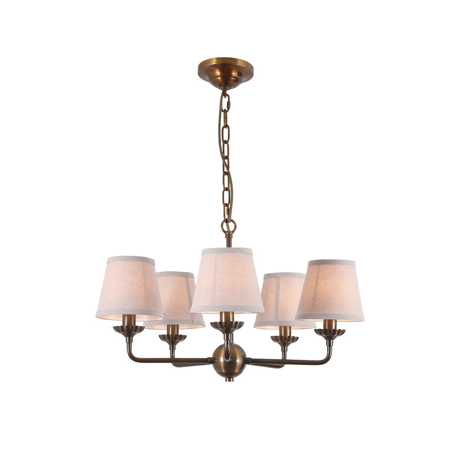 Gloruvyh Vintage Industrial Fabric Chandelier - Letslighting