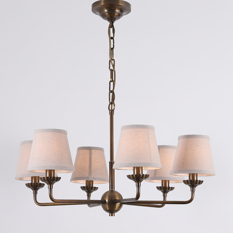 Gloruvyh Vintage Industrial Fabric Chandelier - Letslighting