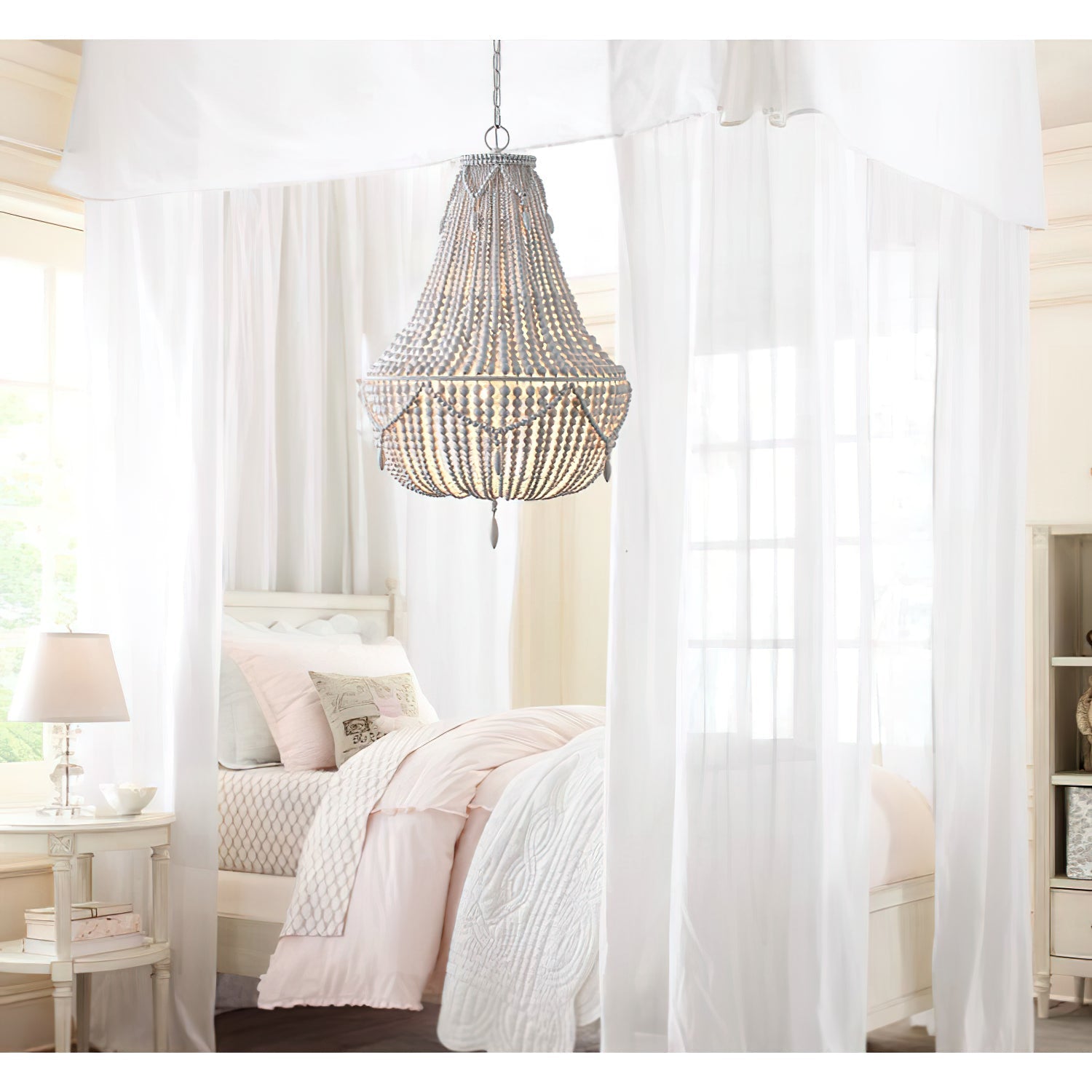 Eirikuvyu Postmodern Luxury Bead Wood Chandelier - Letslighting