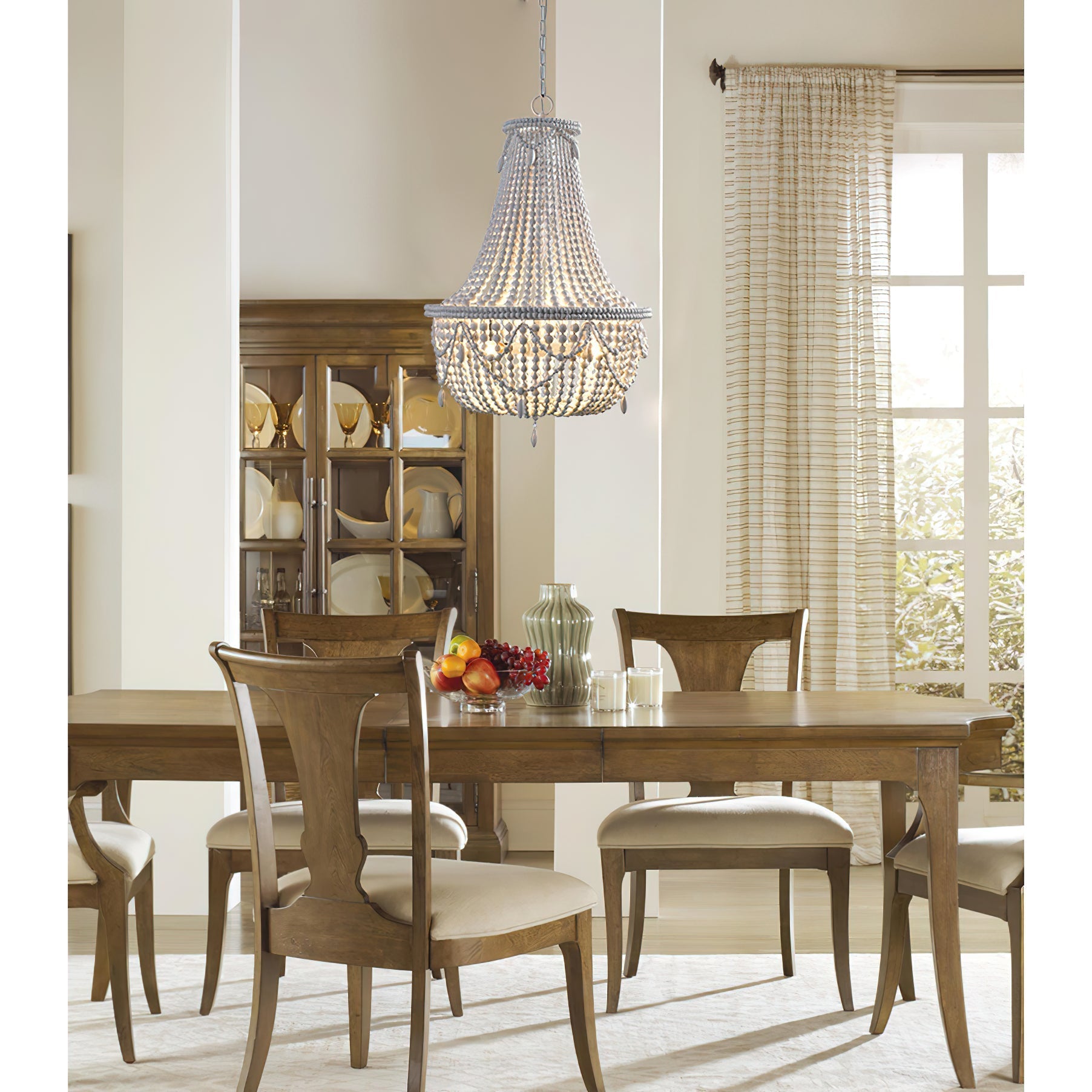 Eirikuvyu Postmodern Luxury Bead Wood Chandelier - Letslighting