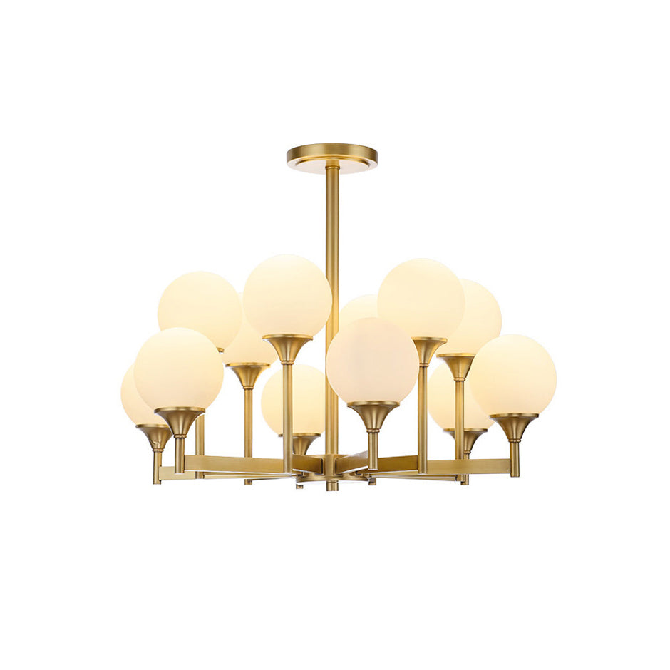 Himinuvyh Vintage Industrial Glass Chandelier - Letslighting