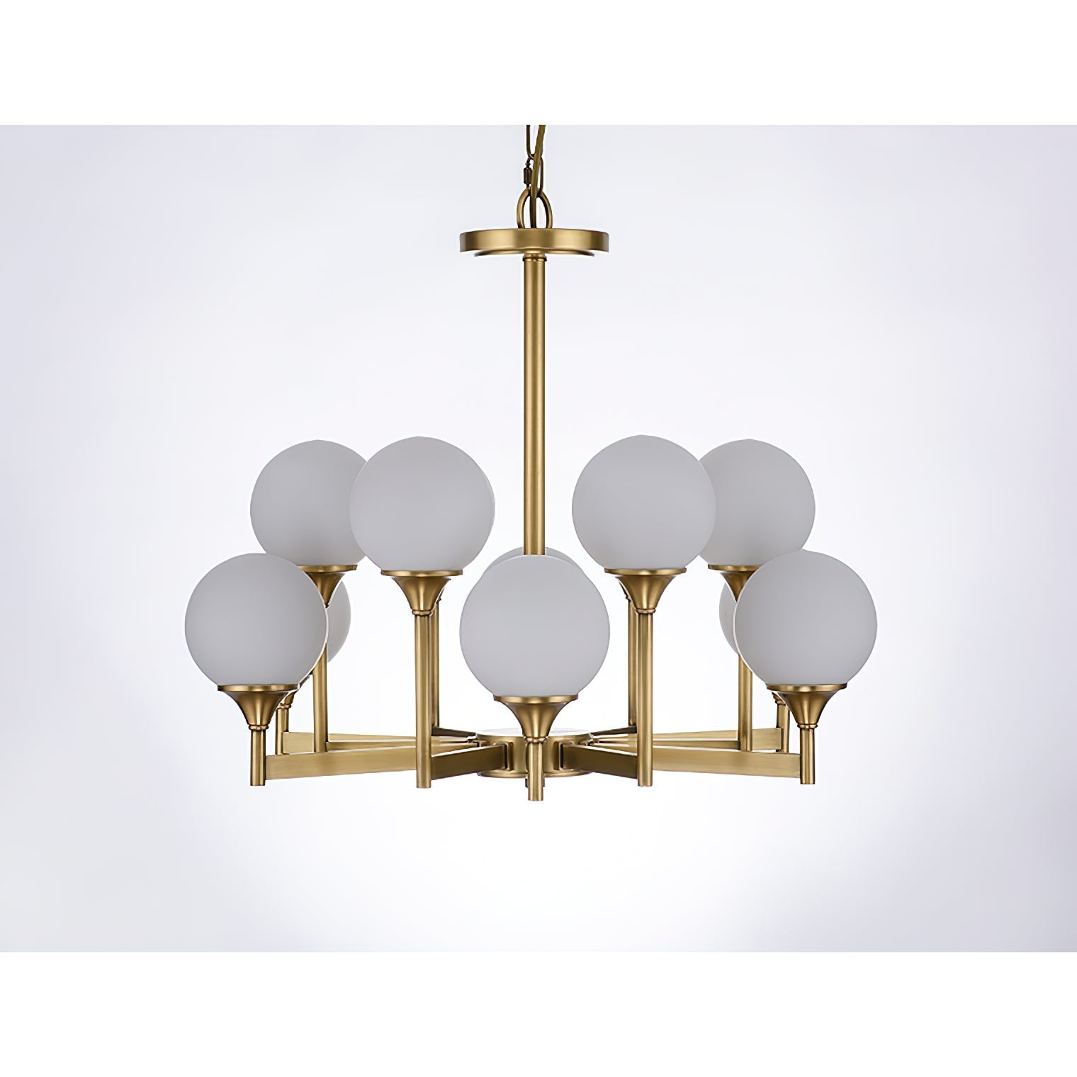 Himinuvyh Vintage Industrial Glass Chandelier - Letslighting