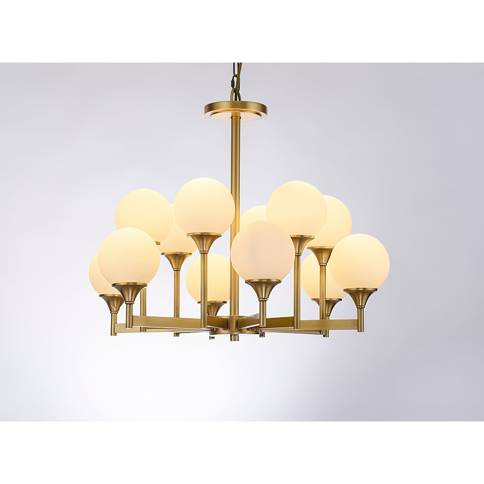 Himinuvyh Vintage Industrial Glass Chandelier - Letslighting