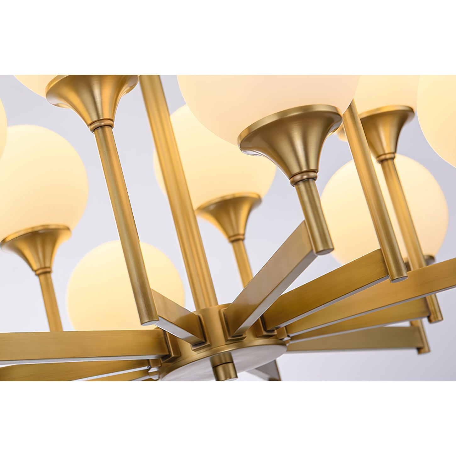 Himinuvyh Vintage Industrial Glass Chandelier - Letslighting