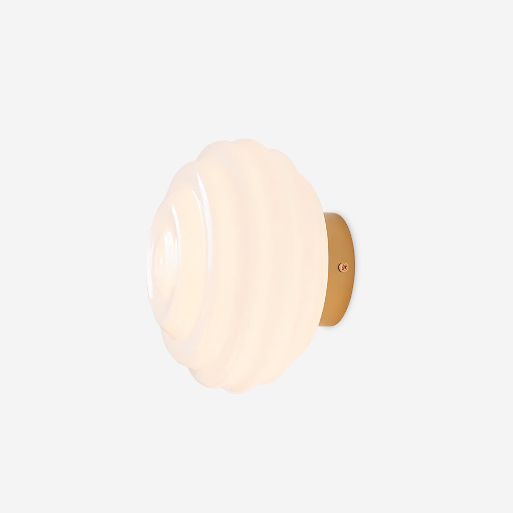 Duvia Rippled Glass Wall Lamp - Letslighting