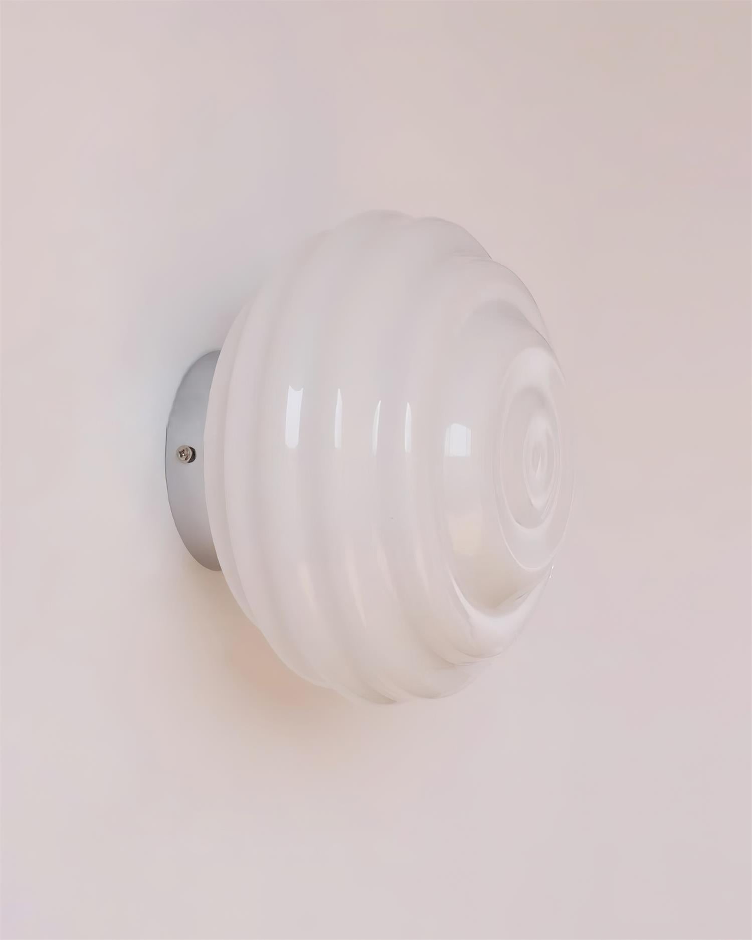 Duvia Rippled Glass Wall Lamp - Letslighting