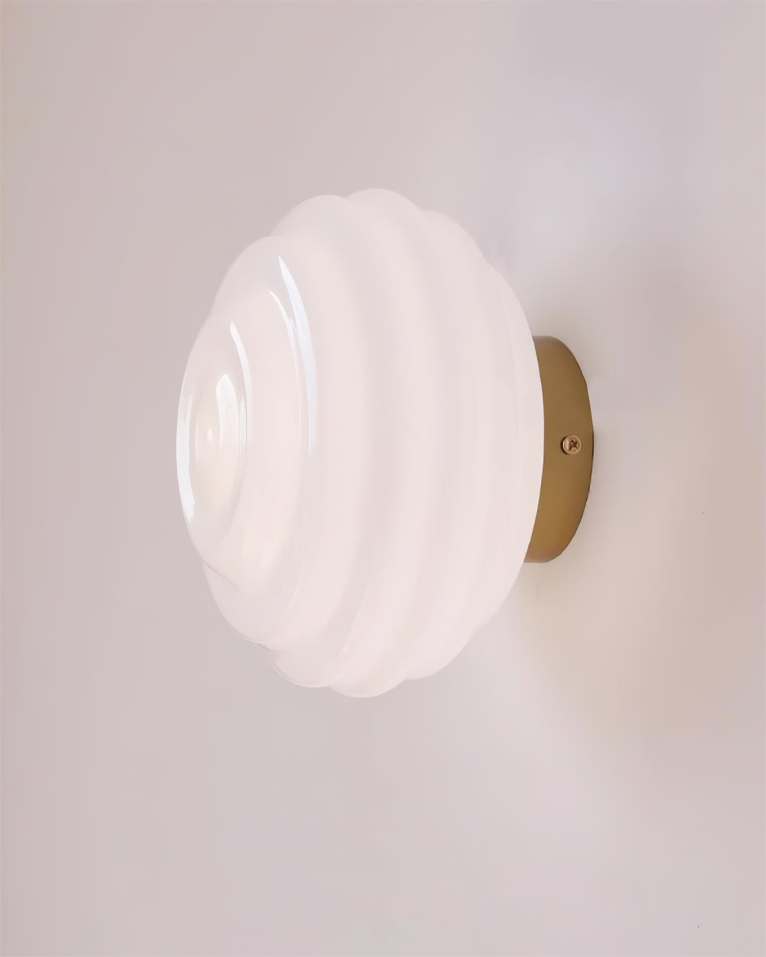 Duvia Rippled Glass Wall Lamp - Letslighting