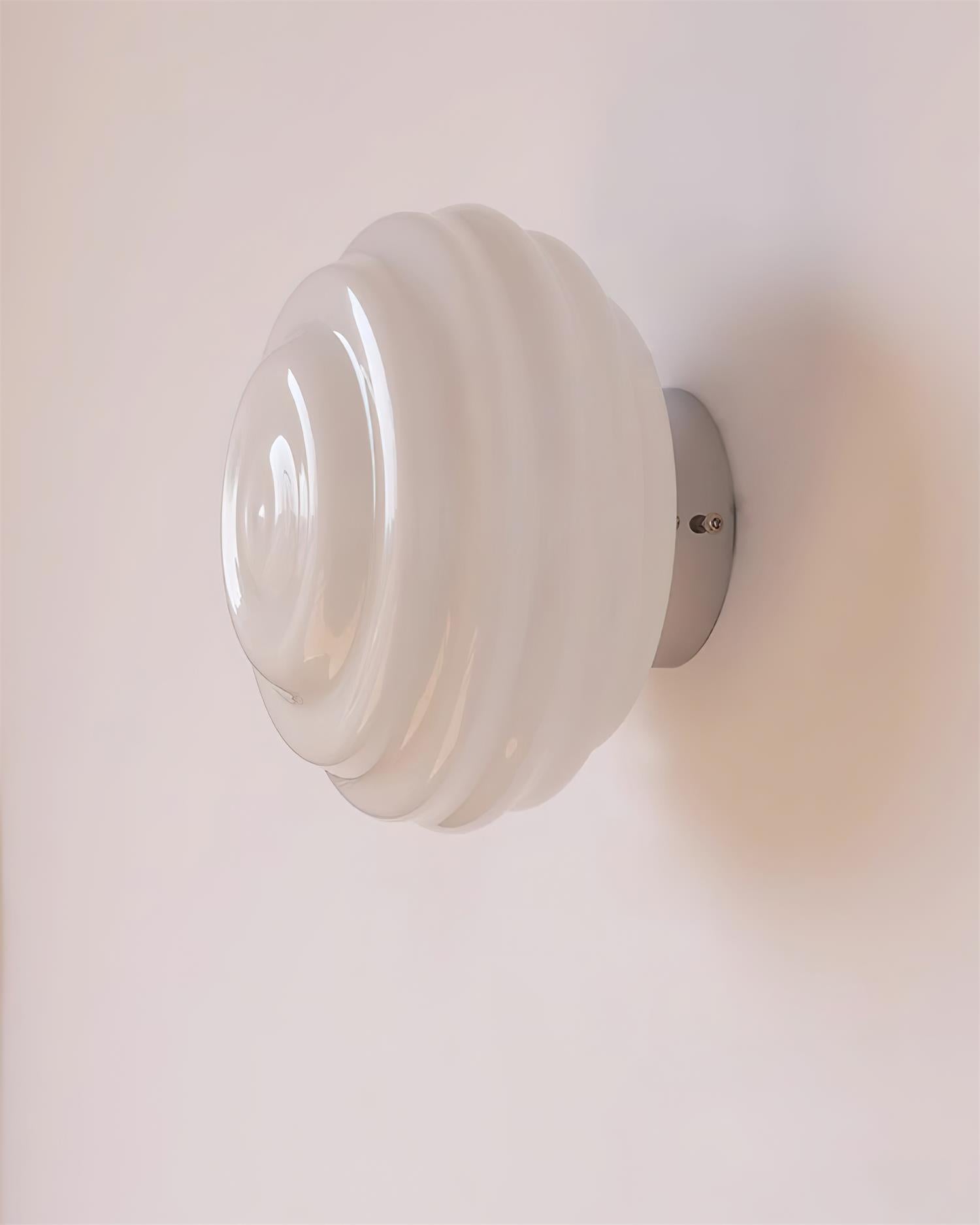 Duvia Rippled Glass Wall Lamp - Letslighting