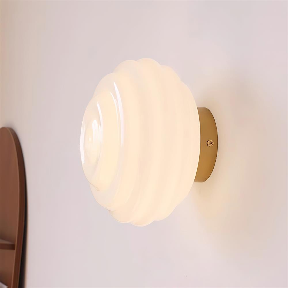 Duvia Rippled Glass Wall Lamp - Letslighting