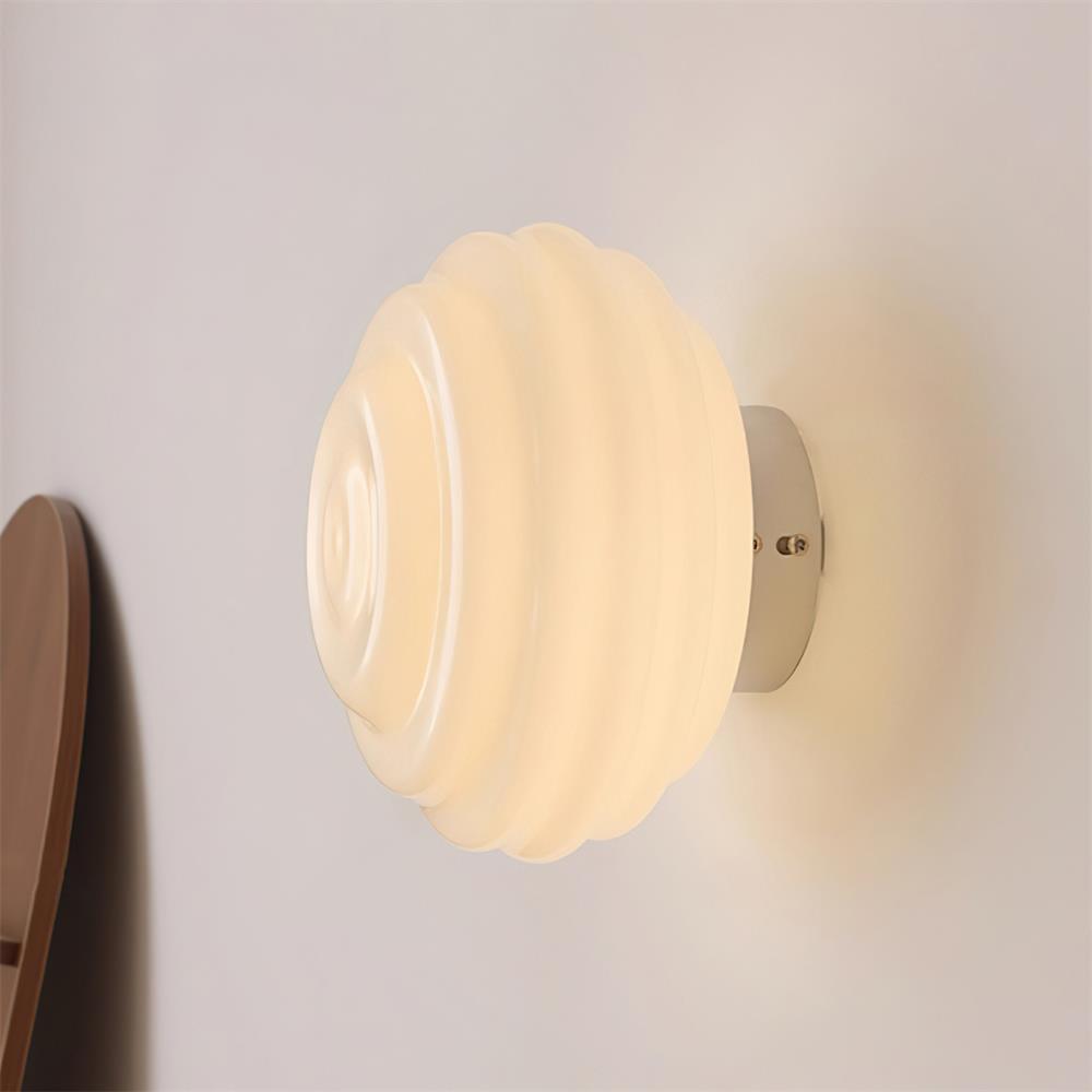 Duvia Rippled Glass Wall Lamp - Letslighting