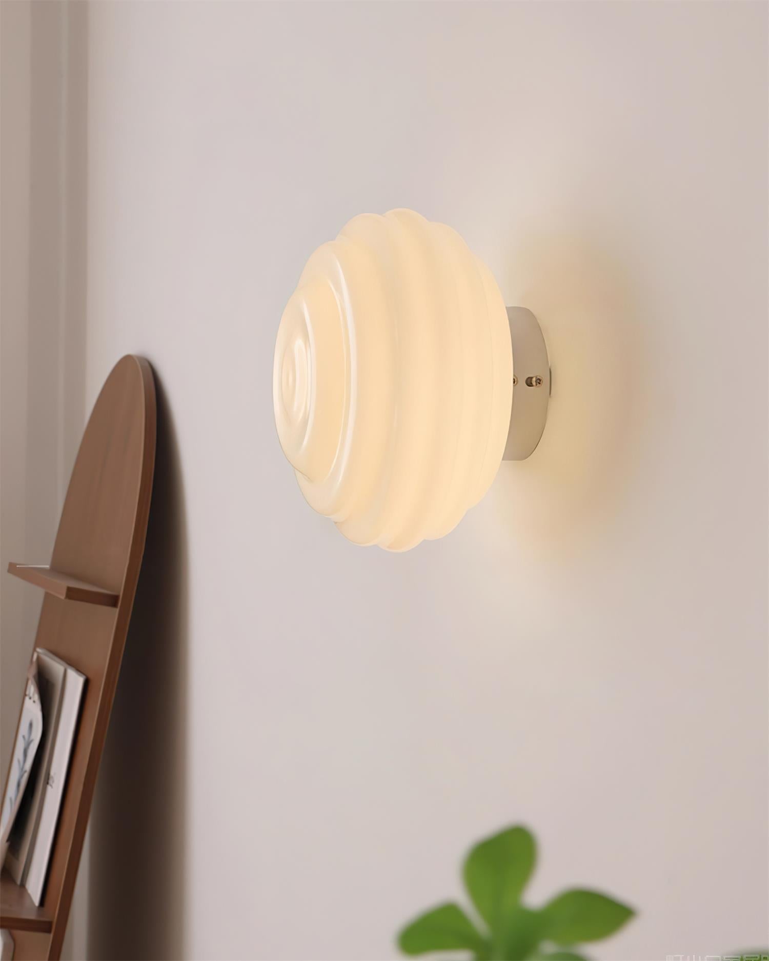 Duvia Rippled Glass Wall Lamp - Letslighting