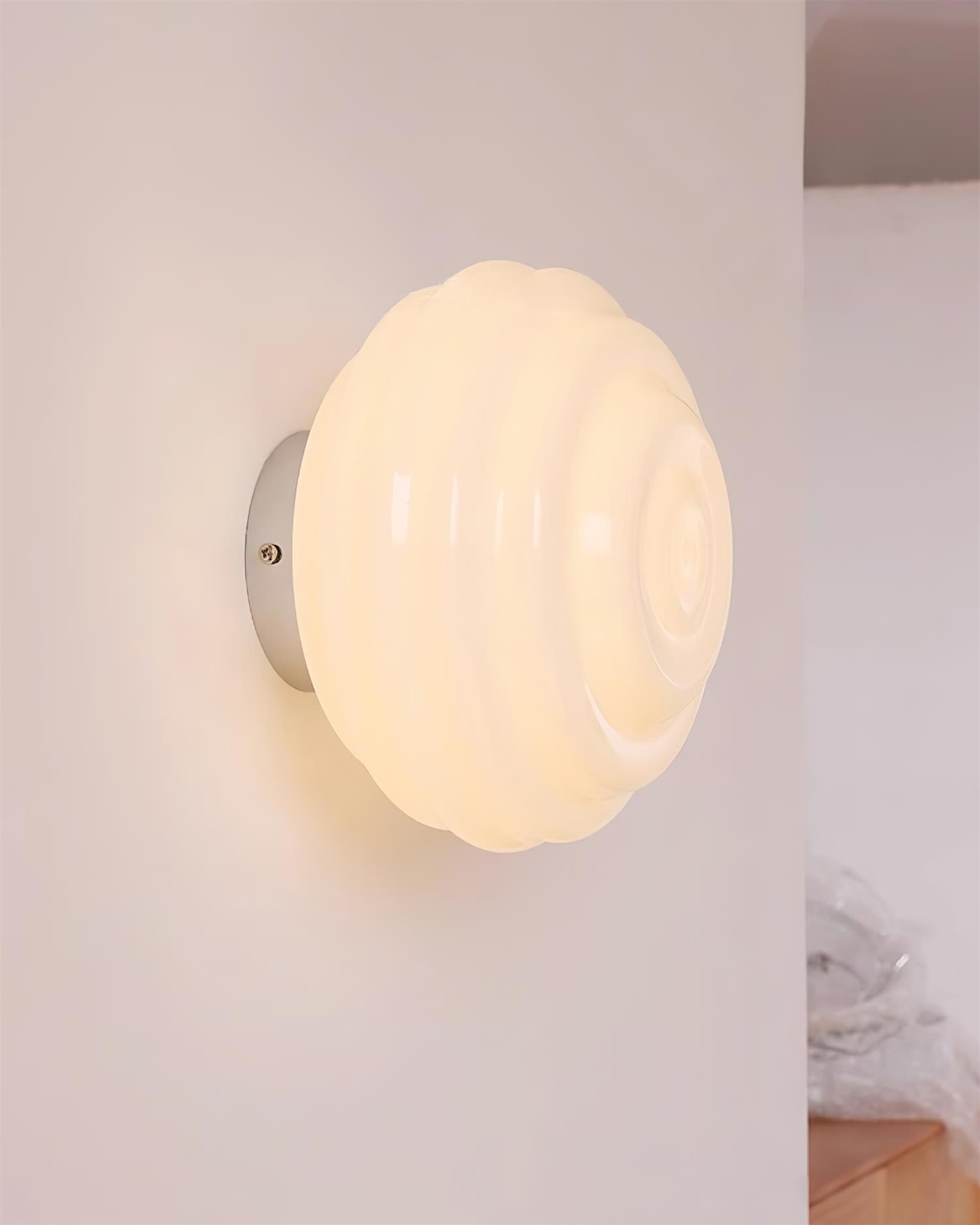 Duvia Rippled Glass Wall Lamp - Letslighting