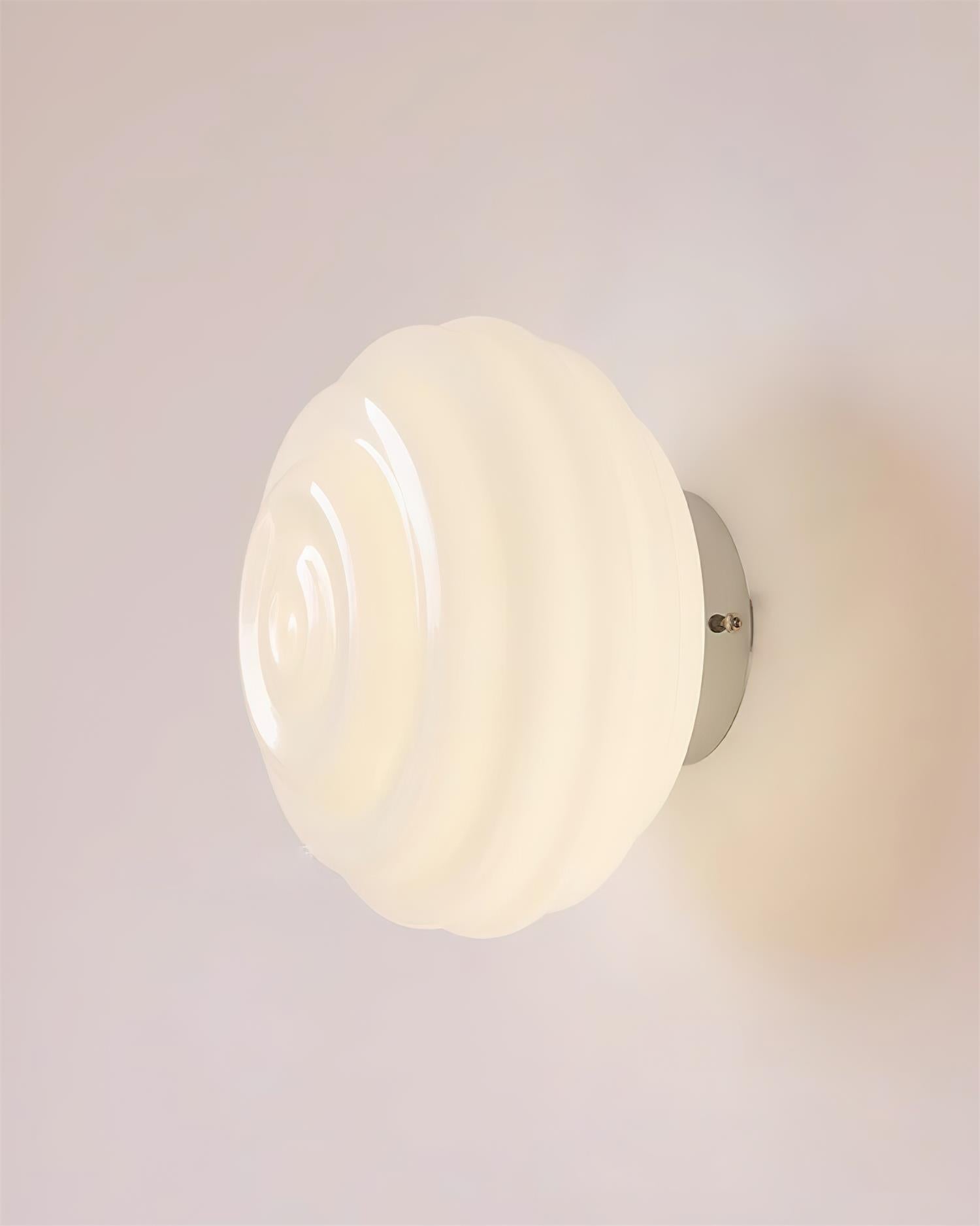Duvia Rippled Glass Wall Lamp - Letslighting