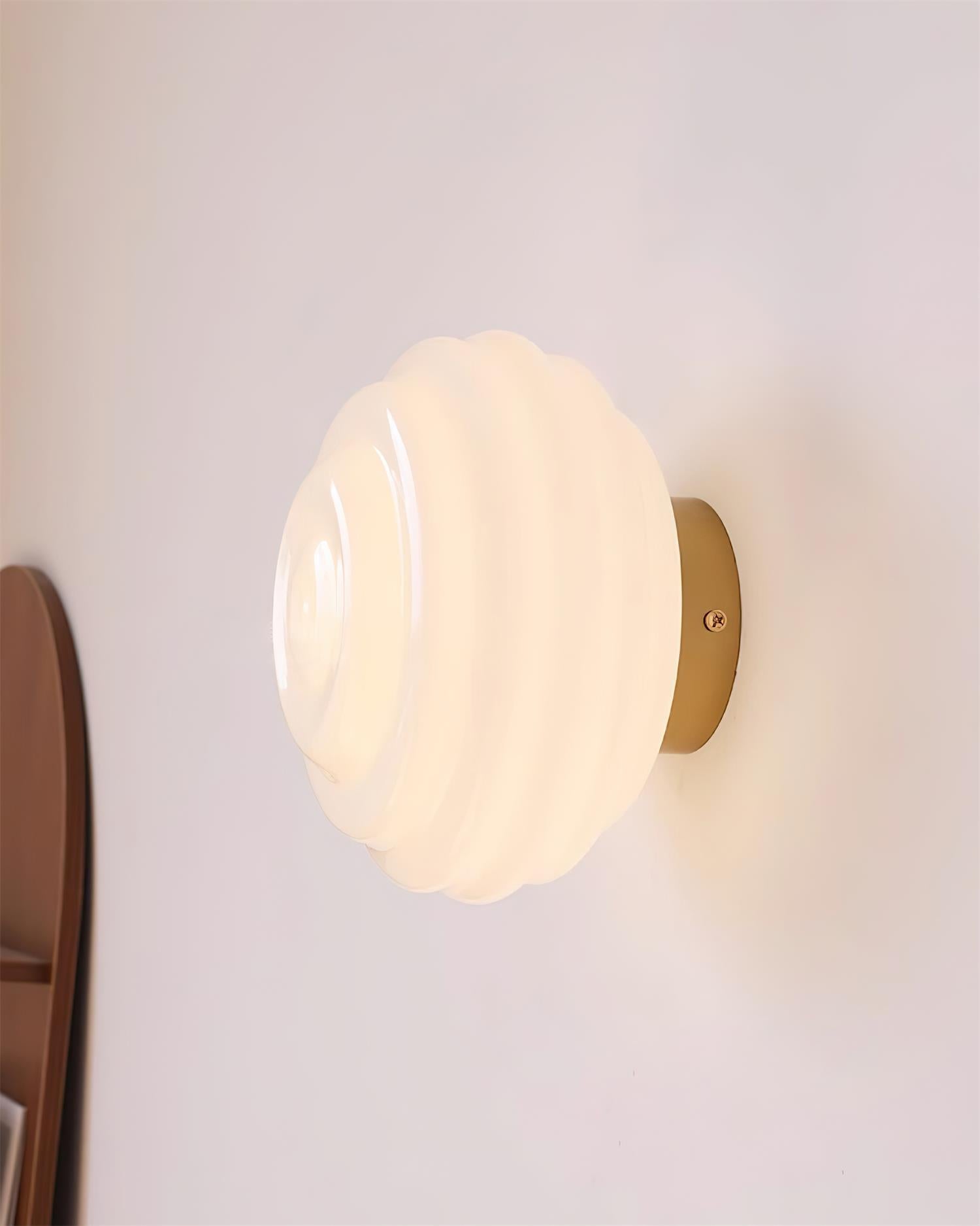 Duvia Rippled Glass Wall Lamp - Letslighting