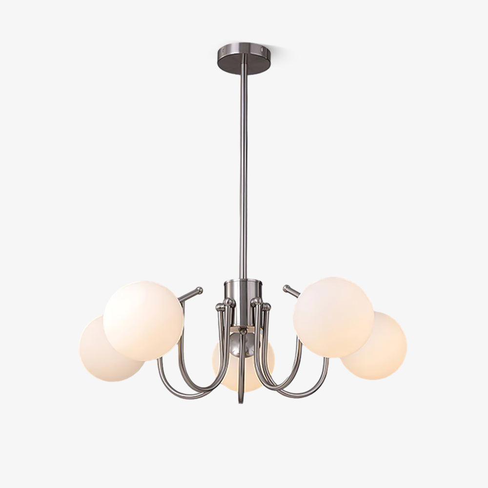 Aurora Chandelier Globe Chrome Modern - Letslighting