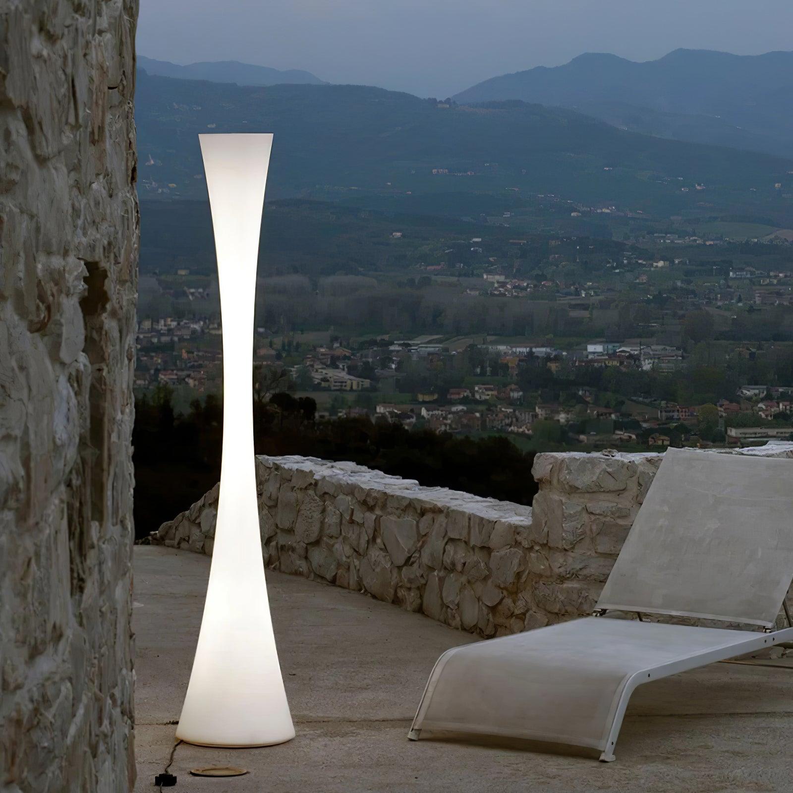 Solara Floor Lamp White Modern - Letslighting