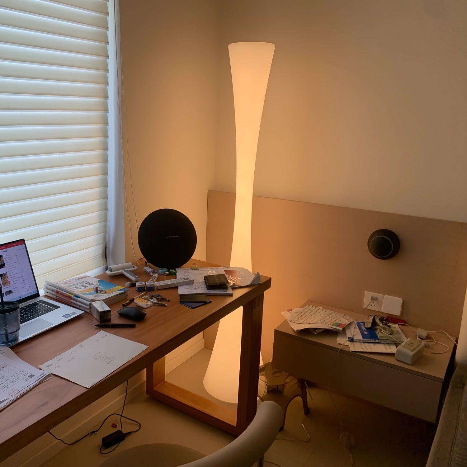 Solara Floor Lamp White Modern - Letslighting