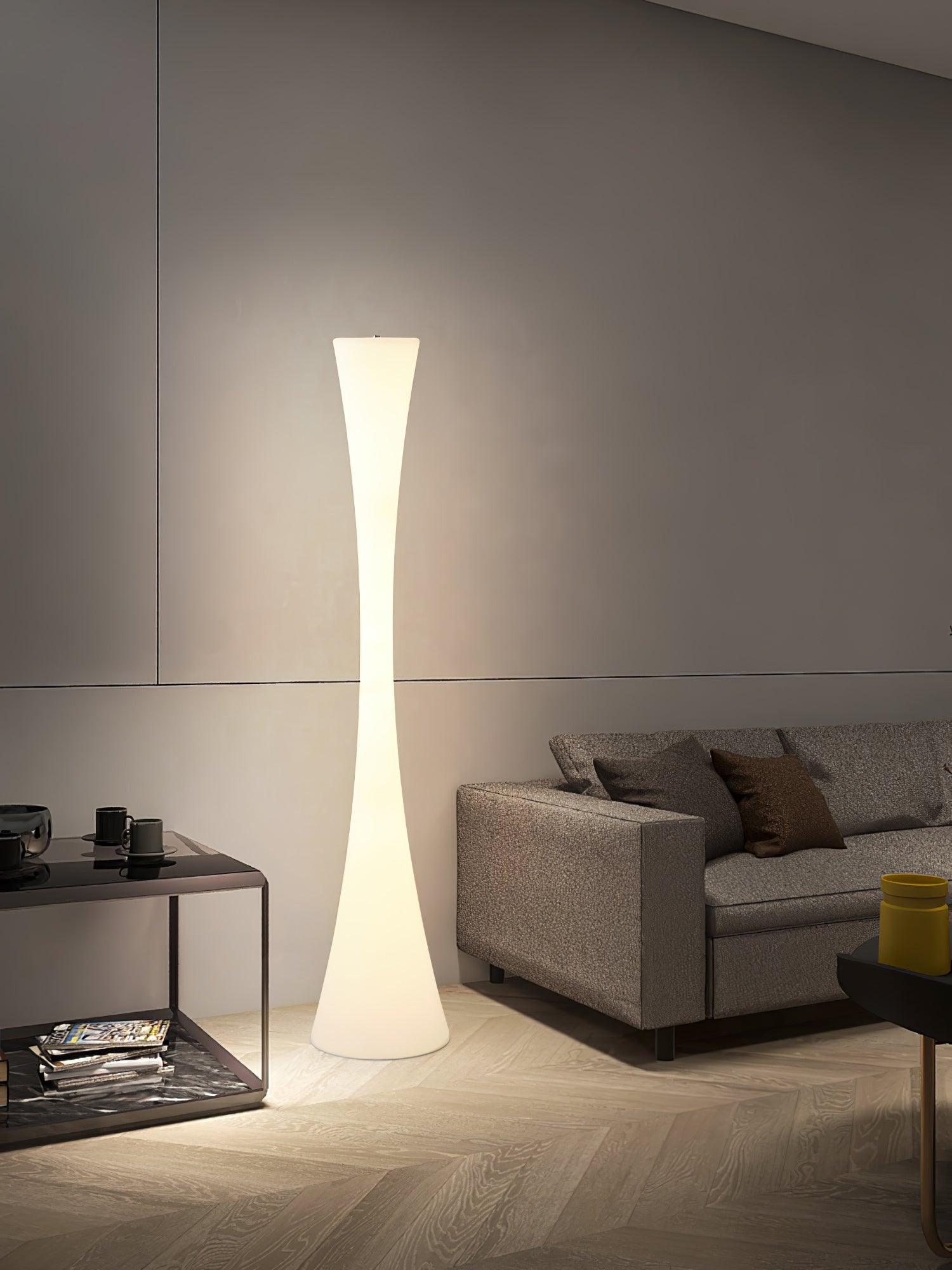 Solara Floor Lamp White Modern - Letslighting