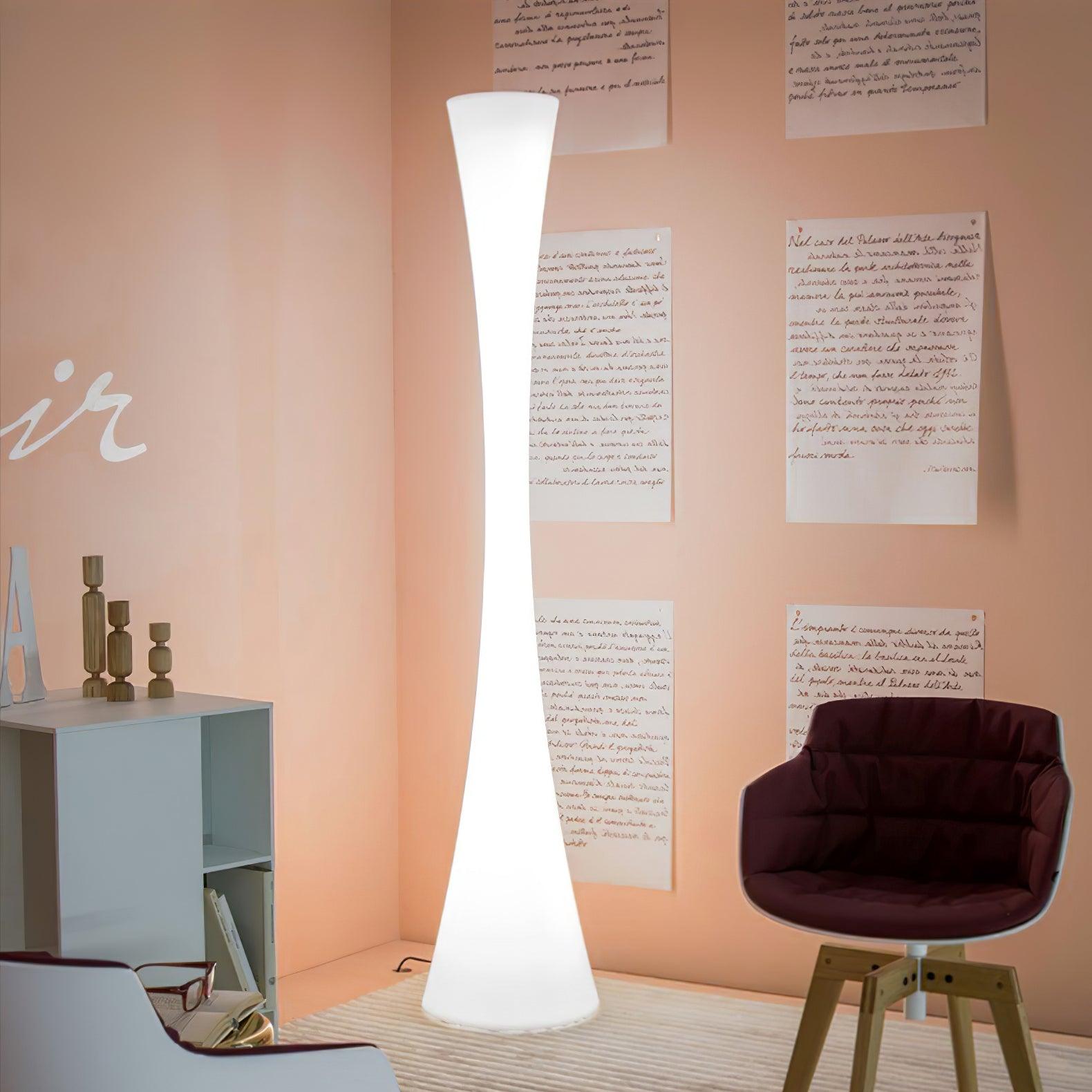 Solara Floor Lamp White Modern - Letslighting