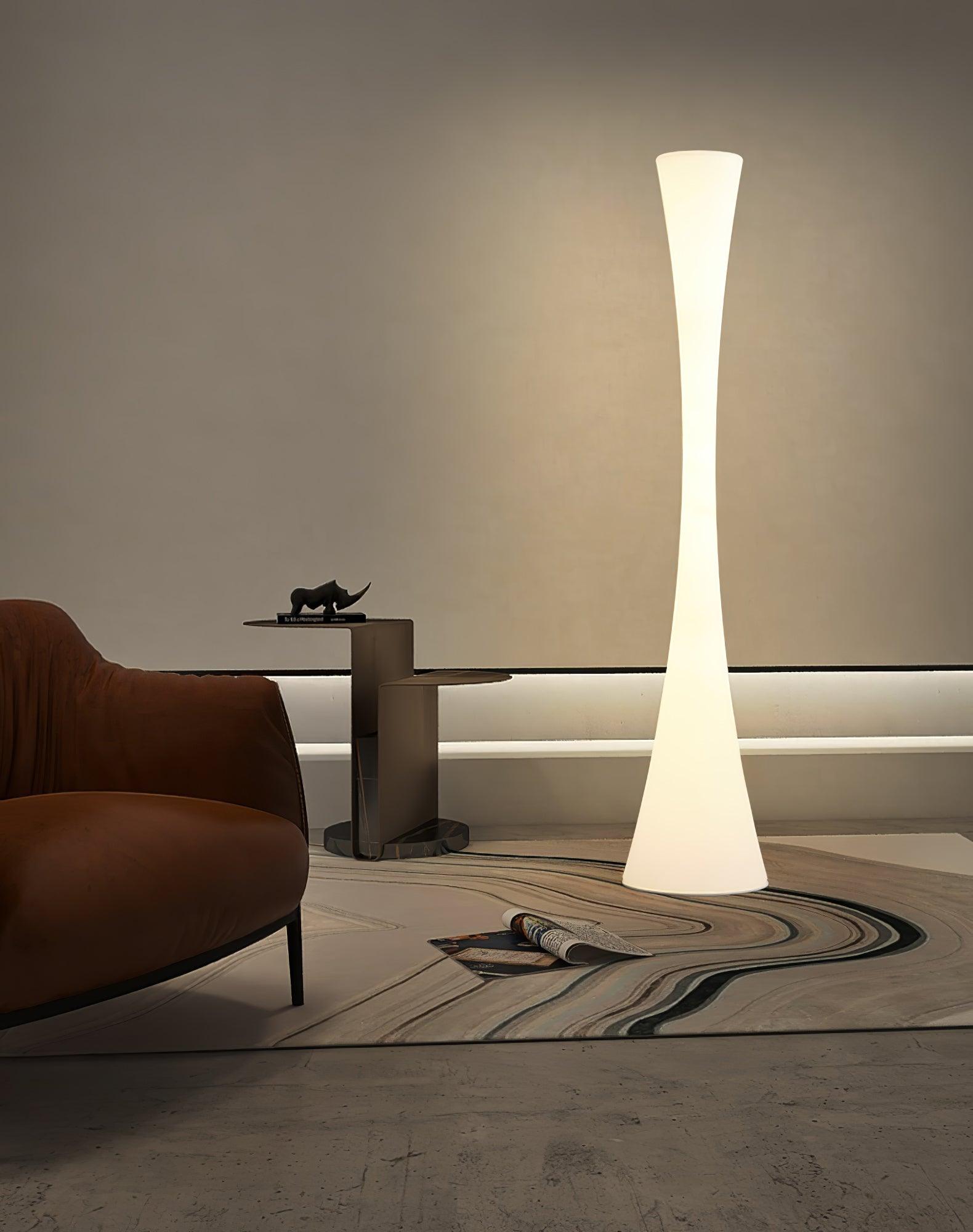 Solara Floor Lamp White Modern - Letslighting