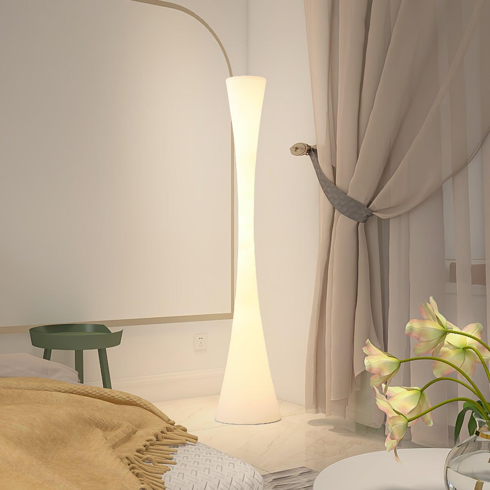 Solara Floor Lamp White Modern - Letslighting