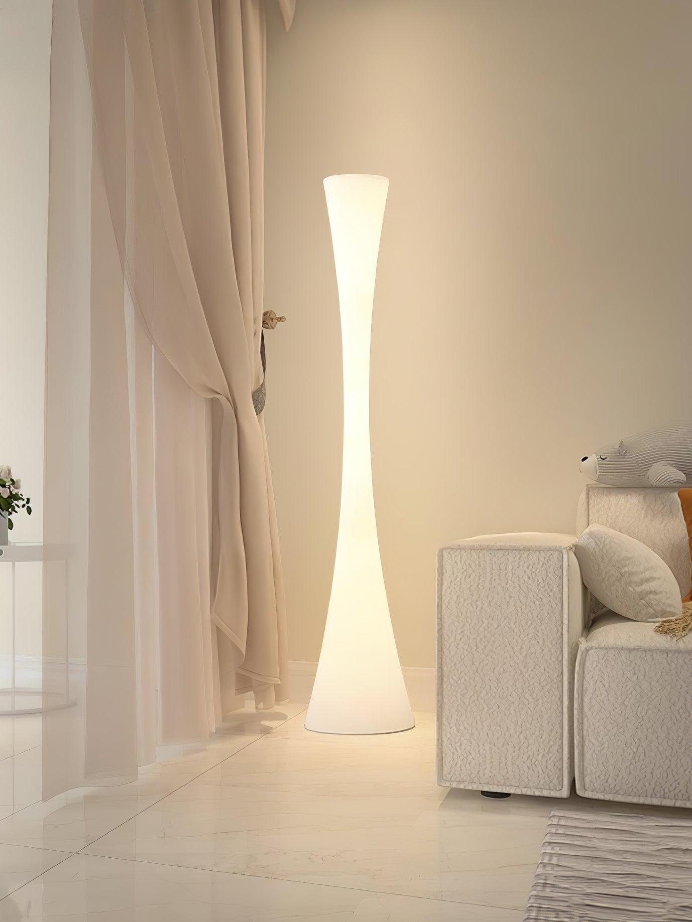 Solara Floor Lamp White Modern - Letslighting