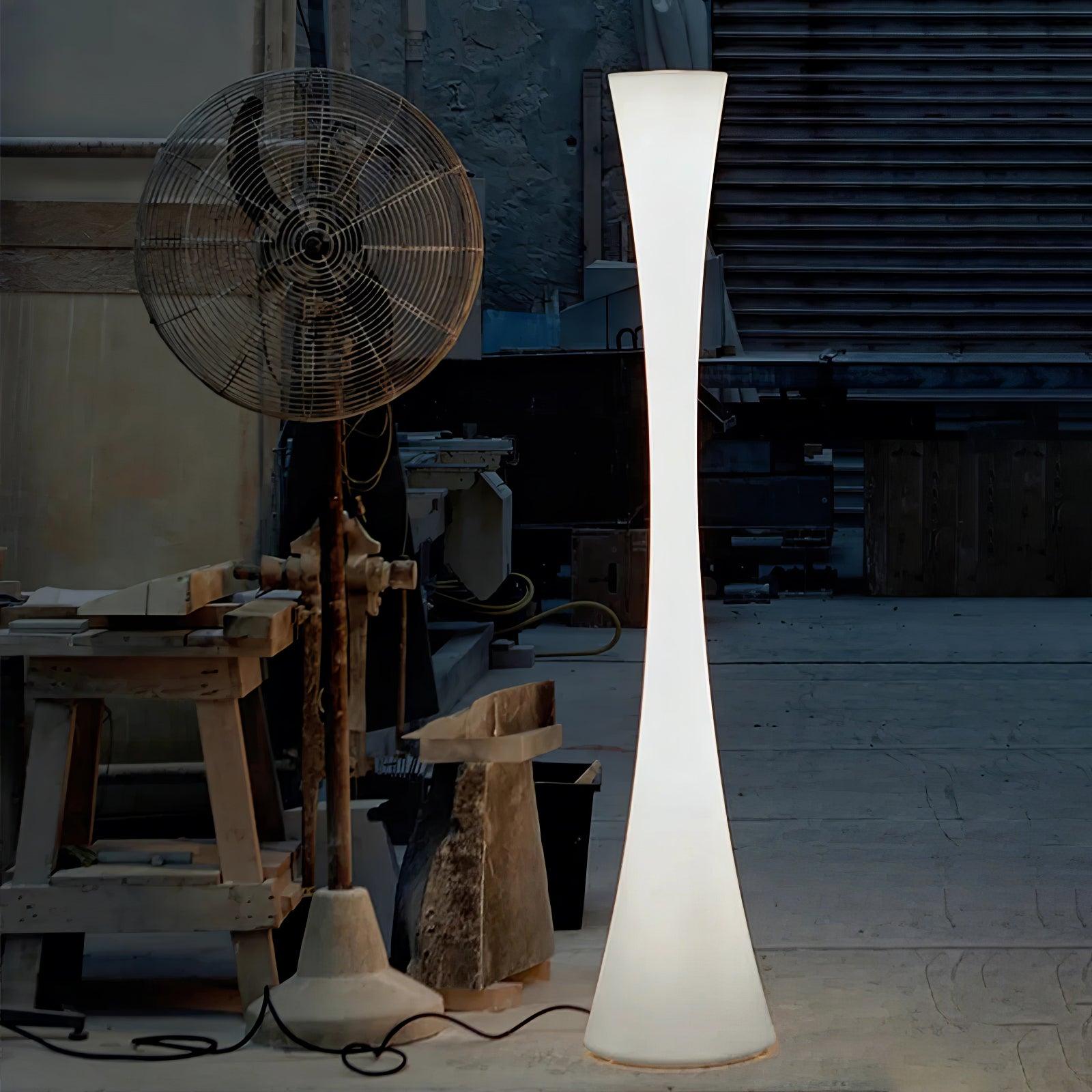 Solara Floor Lamp White Modern - Letslighting