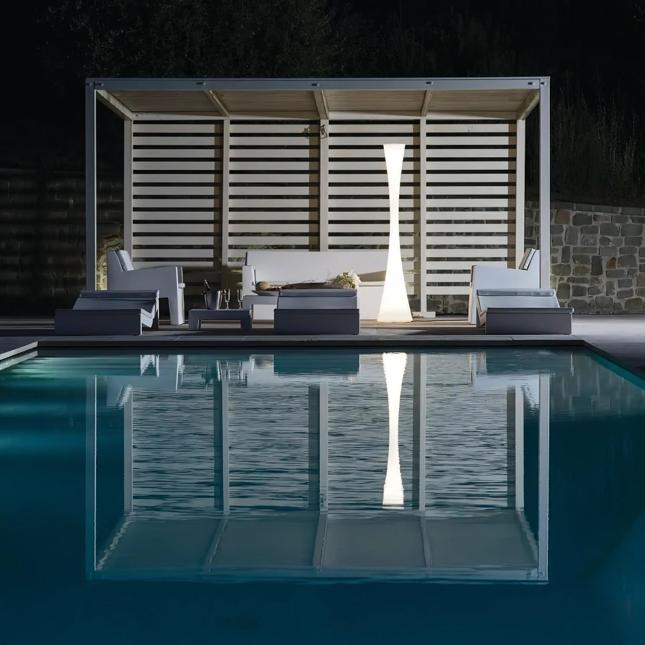 Solara Floor Lamp White Modern - Letslighting