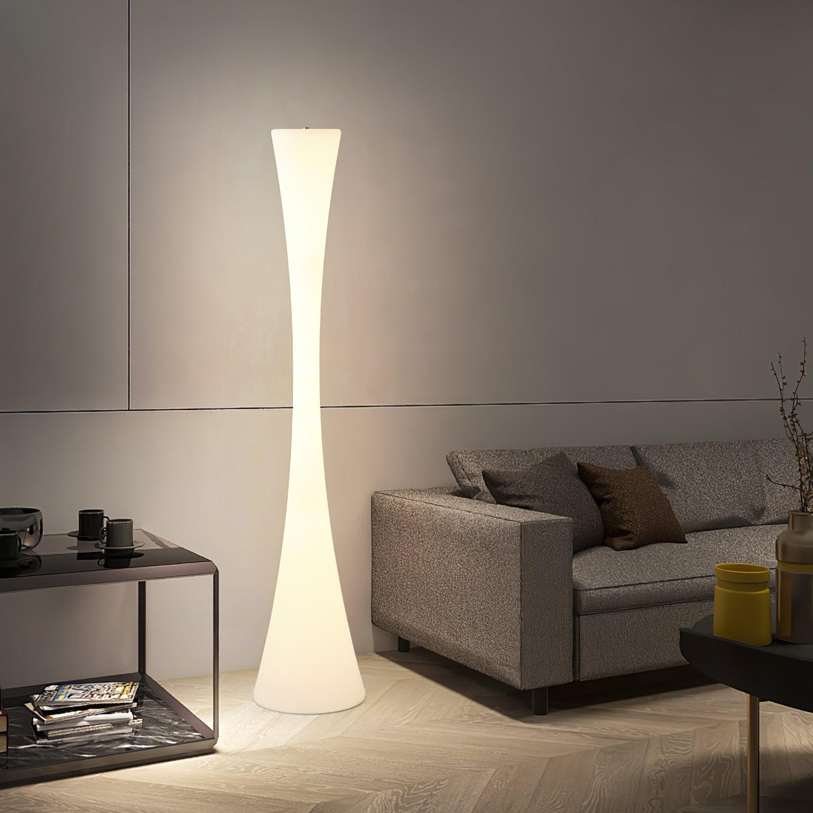Solara Floor Lamp White Modern - Letslighting