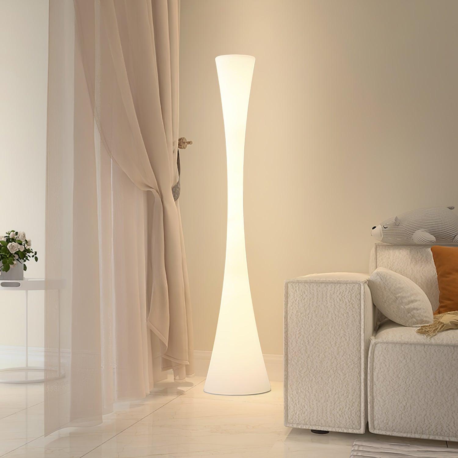 Solara Floor Lamp White Modern - Letslighting