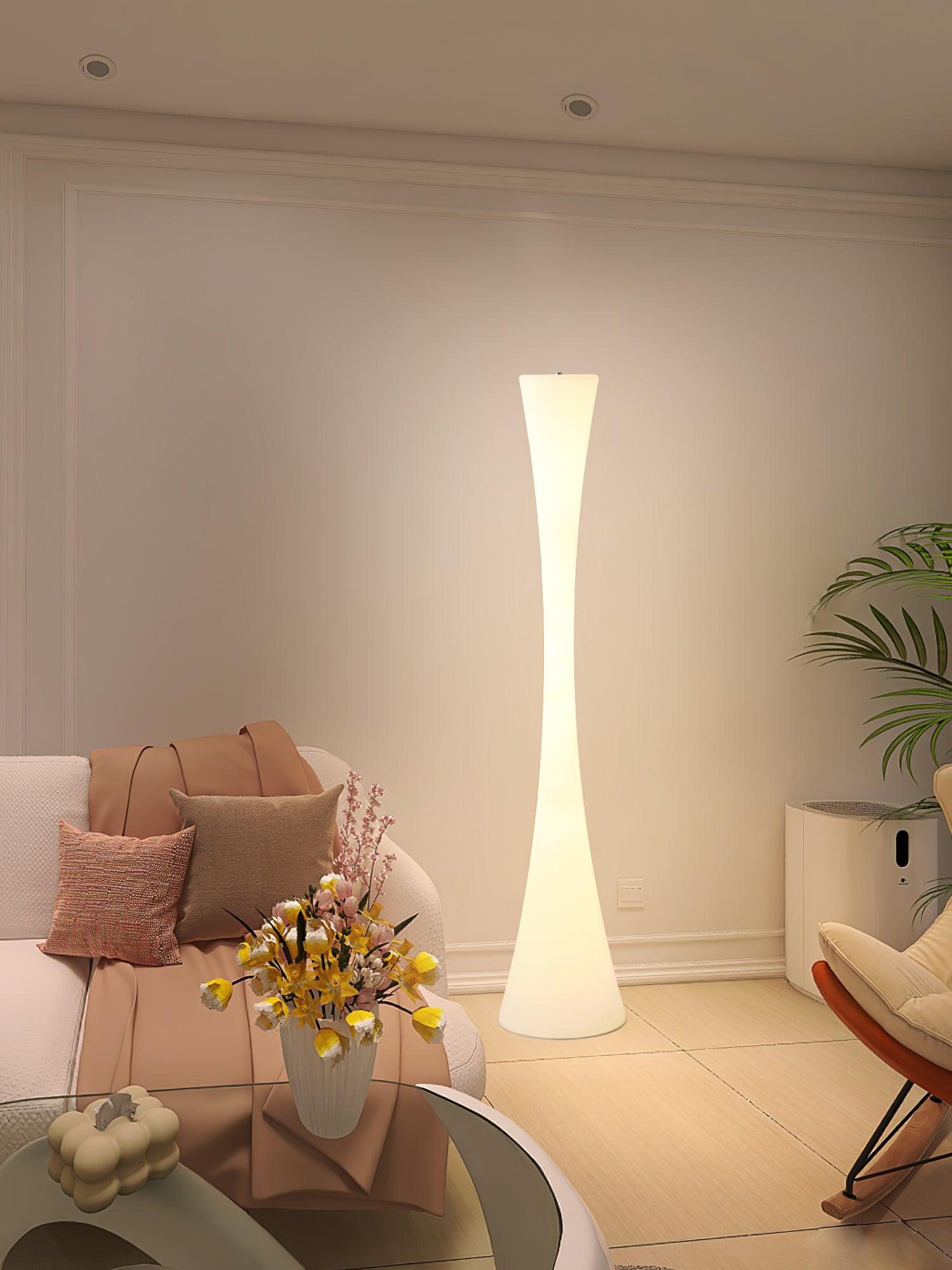 Solara Floor Lamp White Modern - Letslighting