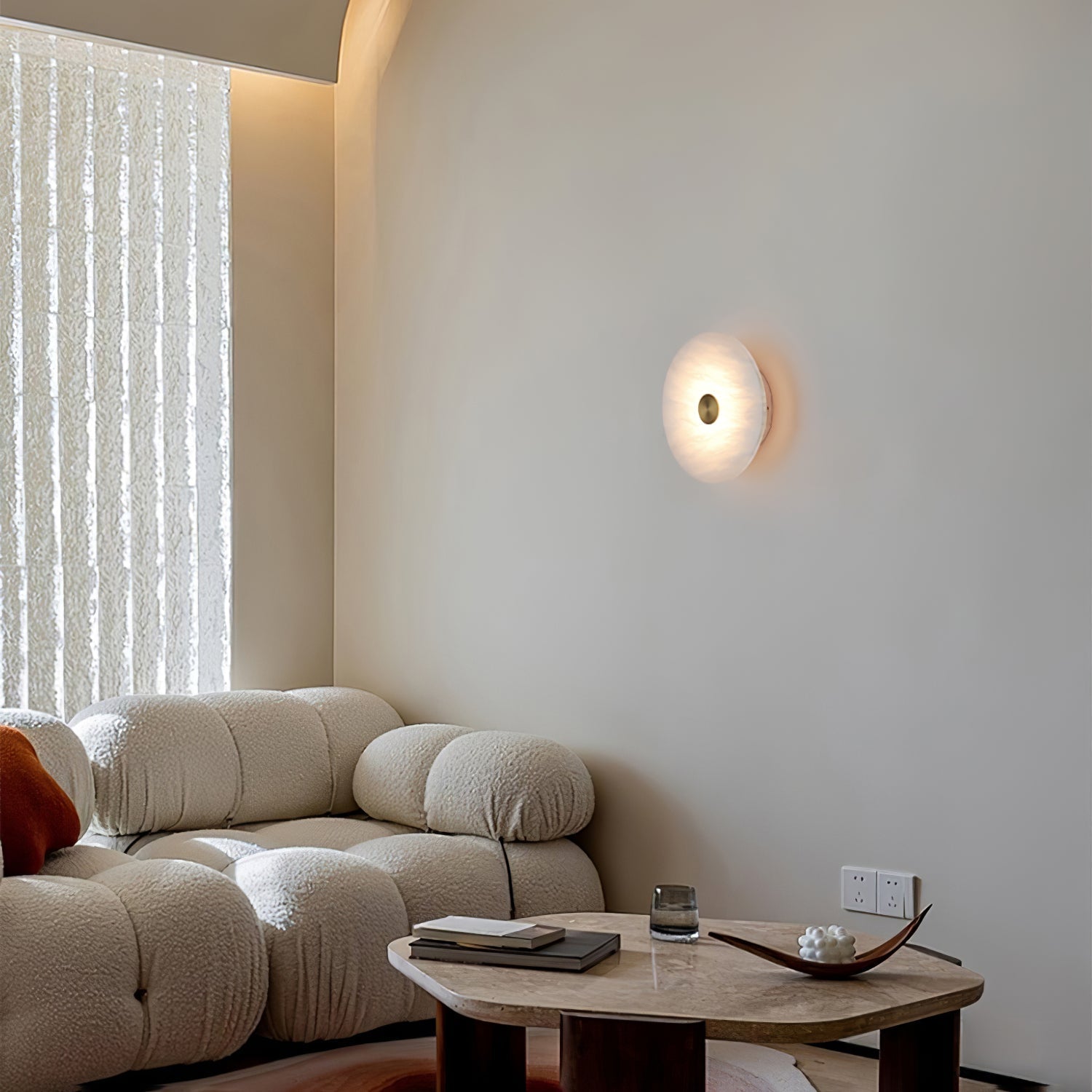 Ildvuvyu Modern Minimalist Alabaster Wall Lamp - Letslighting