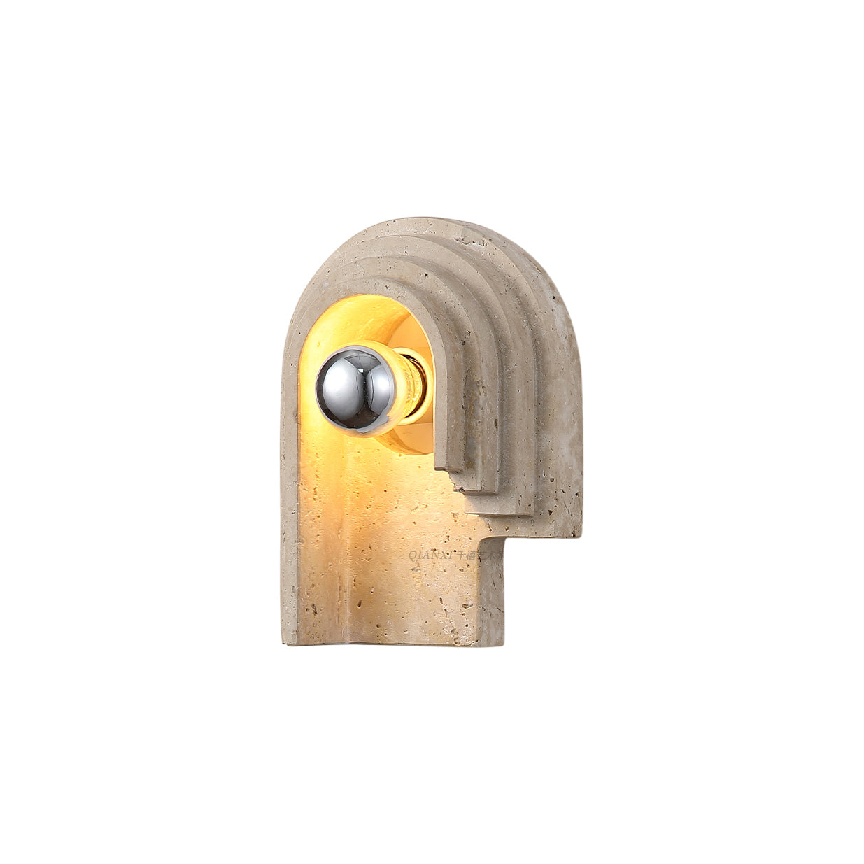 Mjolkuvyh Modern Minimalist Travertine Wall Lamp - Letslighting