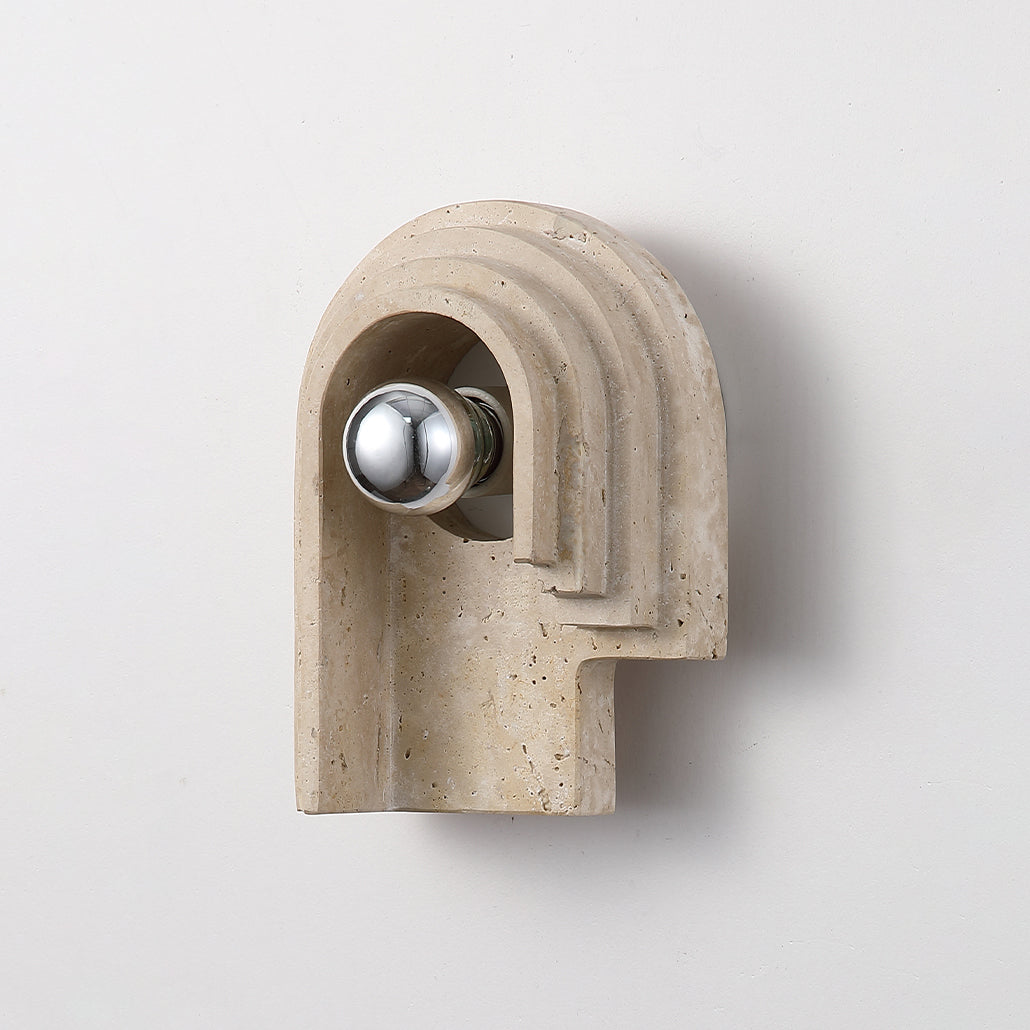 Mjolkuvyh Modern Minimalist Travertine Wall Lamp - Letslighting