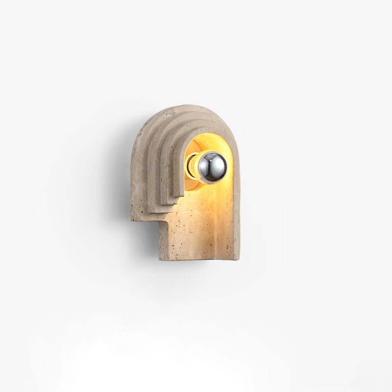 Mjolkuvyh Modern Minimalist Travertine Wall Lamp - Letslighting