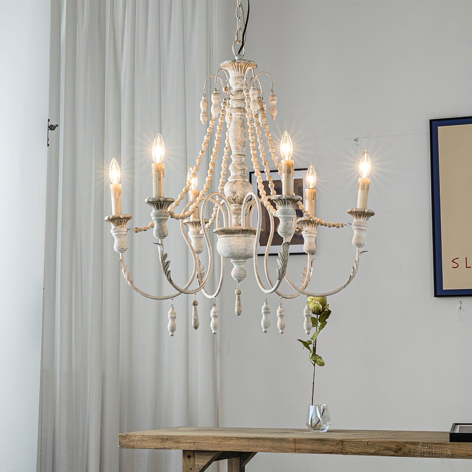 Norduvyh Postmodern Luxury Traditional Wooden Chandelier - Letslighting