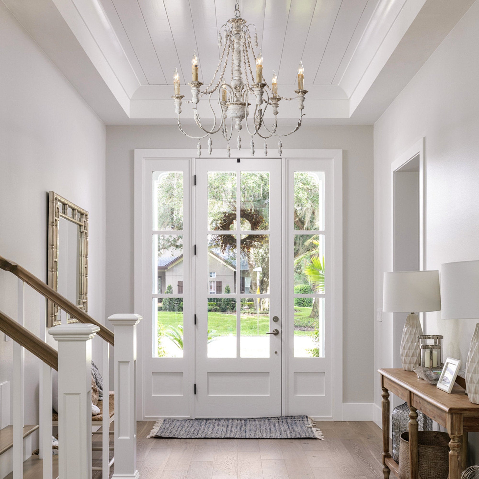 Norduvyh Postmodern Luxury Traditional Wooden Chandelier - Letslighting