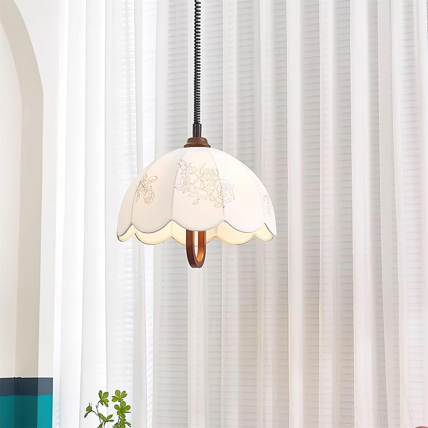 Rosetta Fabric Pendant Light - Letslighting