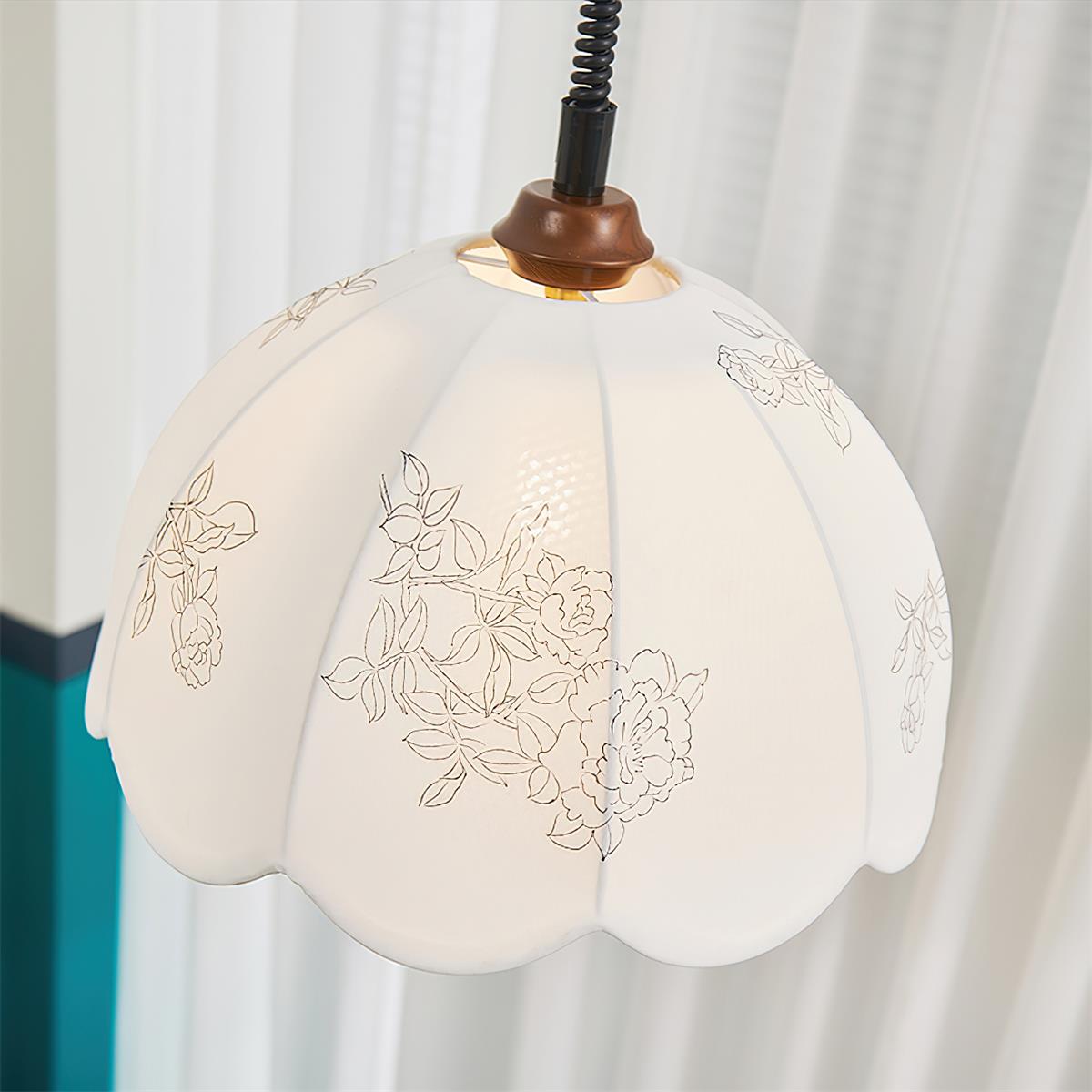 Rosetta Fabric Pendant Light - Letslighting