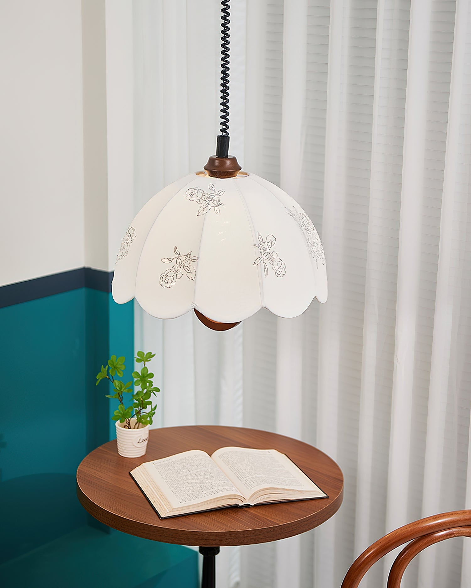 Rosetta Fabric Pendant Light - Letslighting