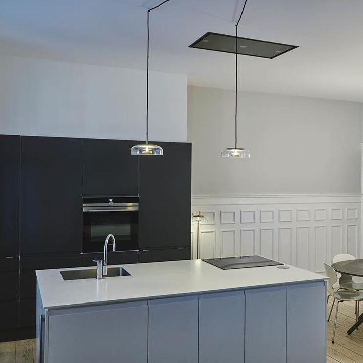 Lustra Pendant Lamp Transparent Glass Sleek - Letslighting