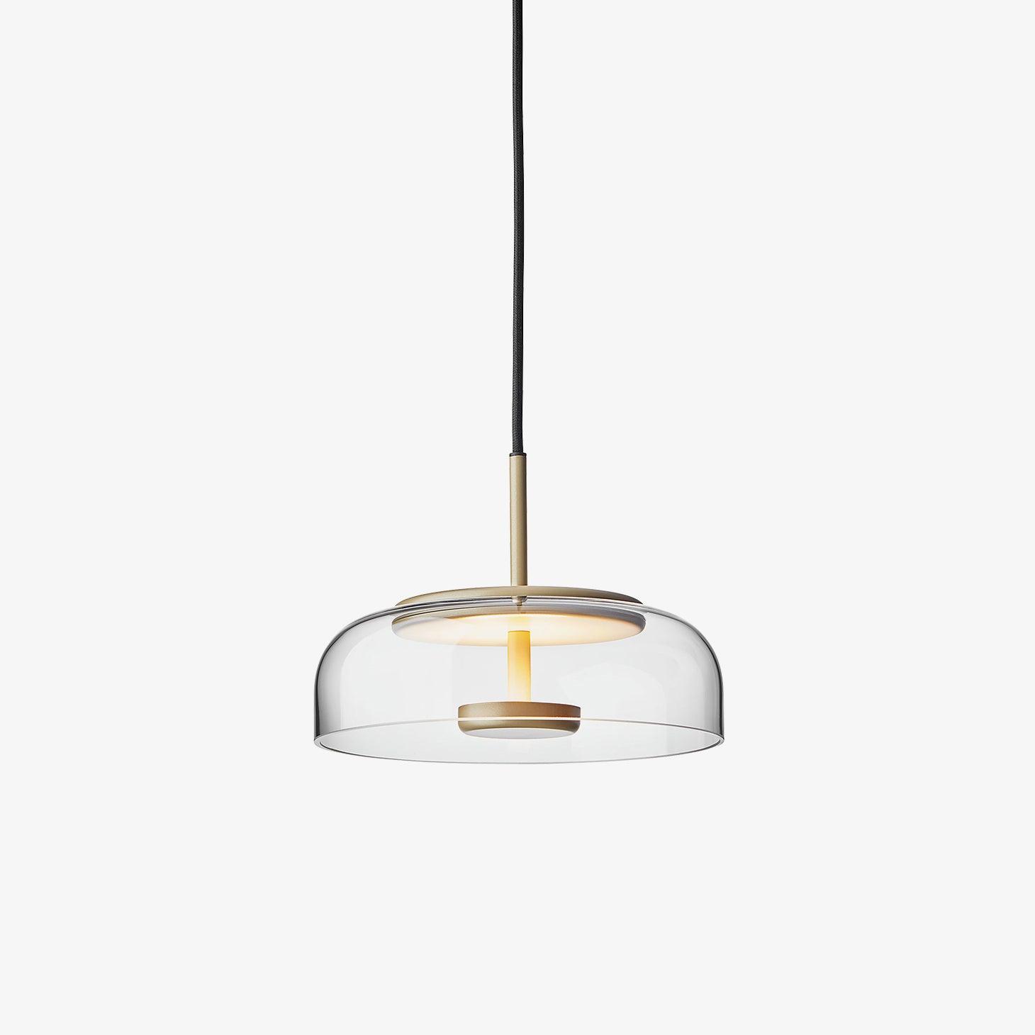 Lustra Pendant Lamp Transparent Glass Sleek - Letslighting