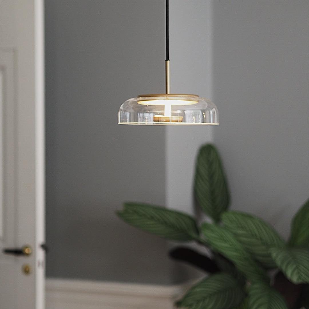 Lustra Pendant Lamp Transparent Glass Sleek - Letslighting