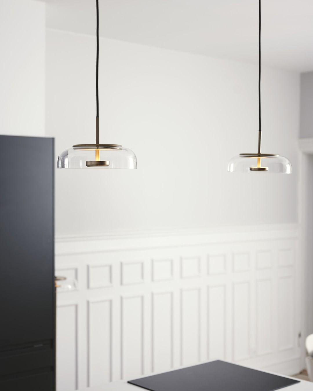 Lustra Pendant Lamp Transparent Glass Sleek - Letslighting